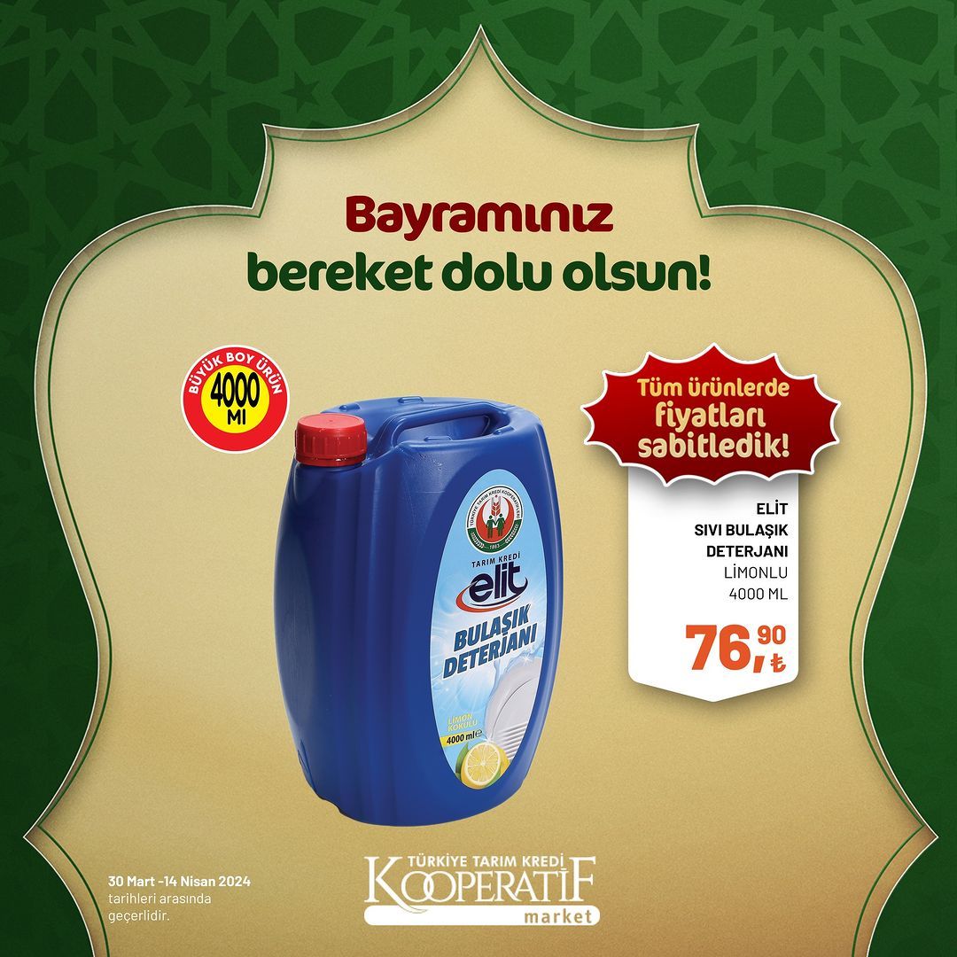 Tarım Kredi Market'ten Ramazan Bayramı'na özel dev indirim! 91