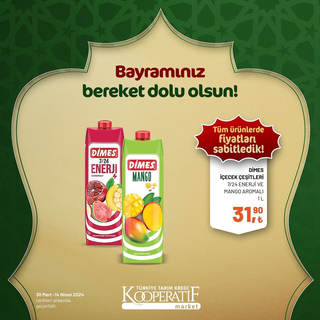 Tarım Kredi Market'ten Ramazan Bayramı'na özel dev indirim! 96