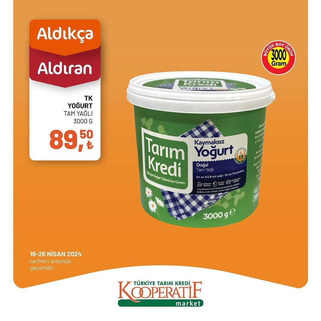 Tarım Kredi Market birçok üründe indirime gitti! 19