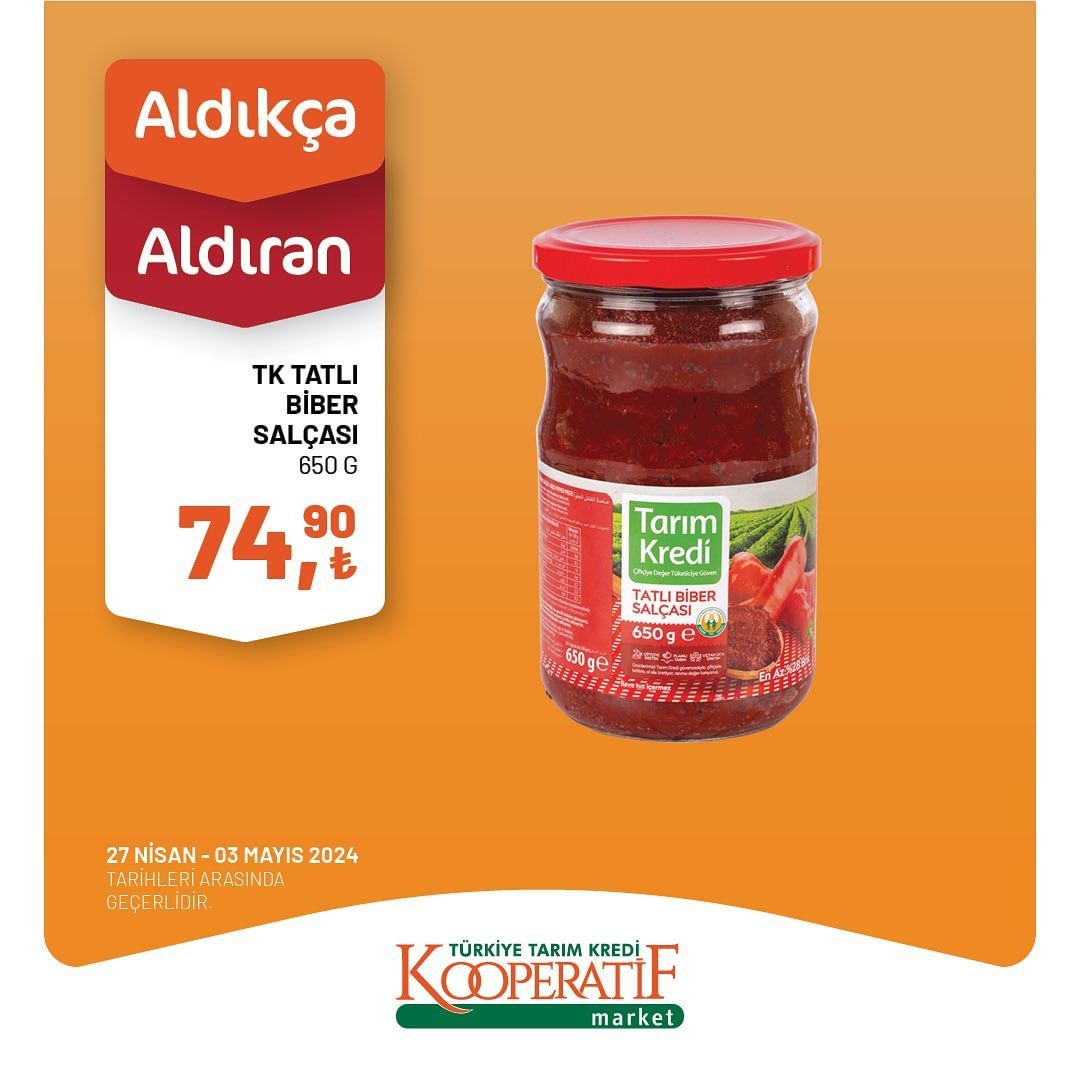 Tarım Kredi Market'ten haftalık indirim! 19