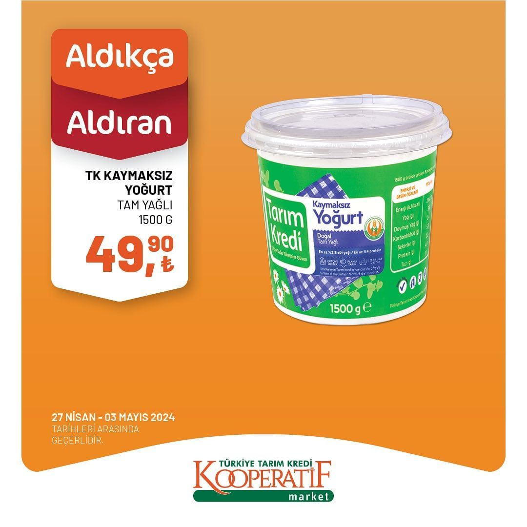 Tarım Kredi Market'ten haftalık indirim! 20