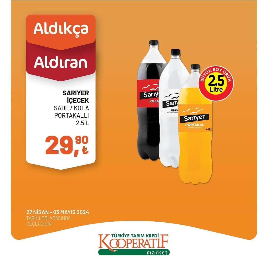 Tarım Kredi Market'ten haftalık indirim! 34