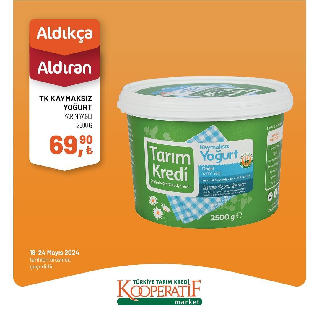 Tarım Kredi Market'te haftalık dev indirim! 23