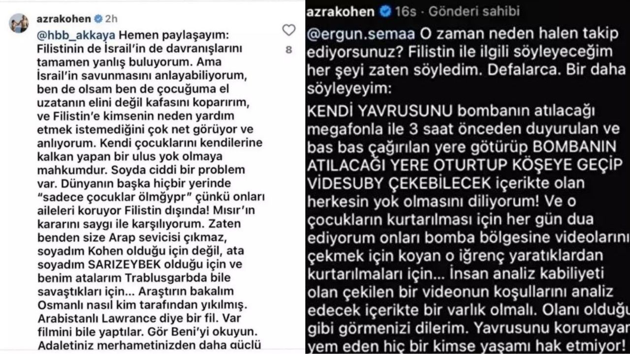 Yazar Azra Kohen’den skandal Filistin açıklaması! 3